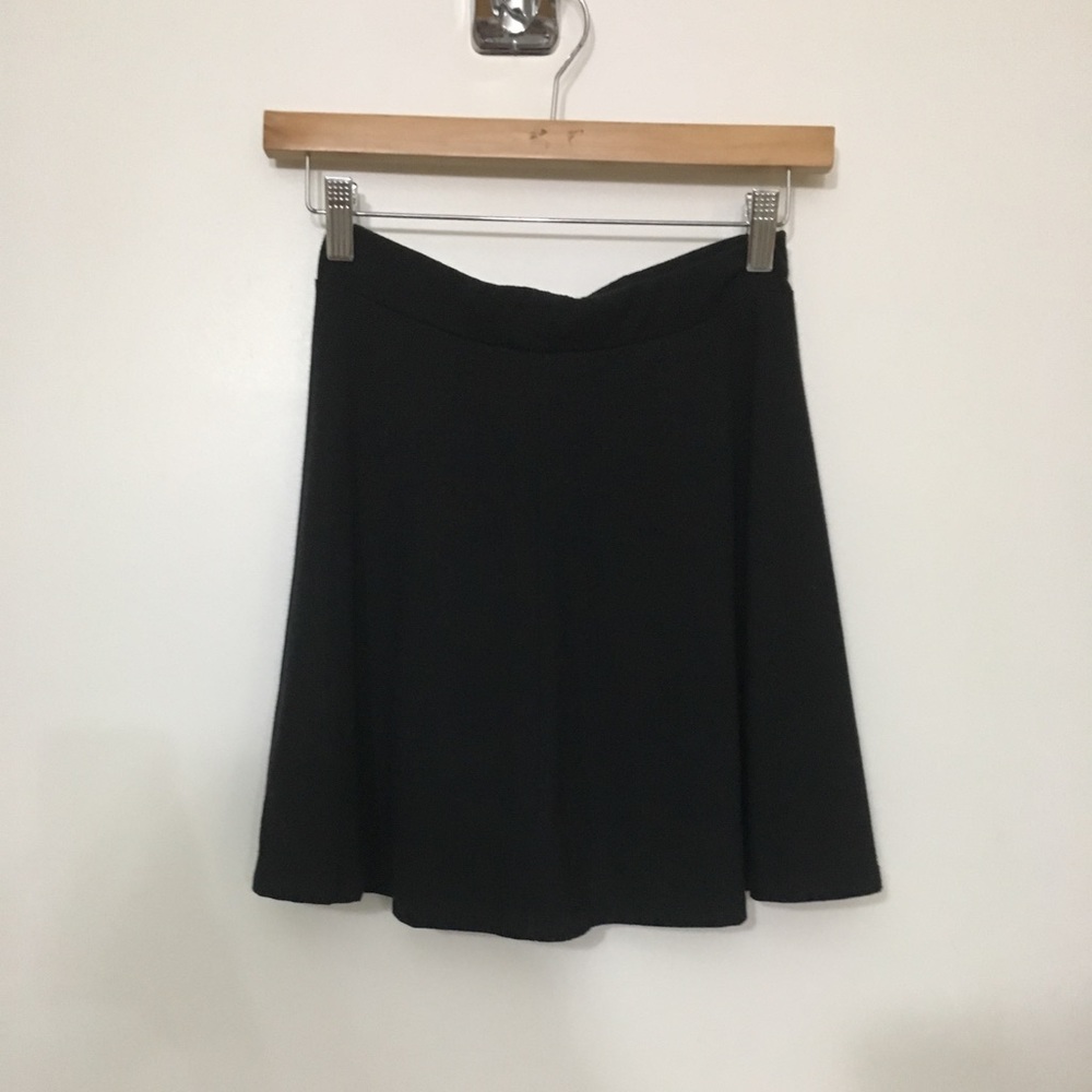Black summer cotton skirt